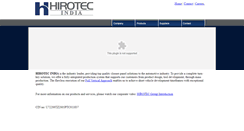 Desktop Screenshot of hirotecindia.com