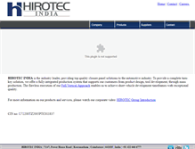 Tablet Screenshot of hirotecindia.com